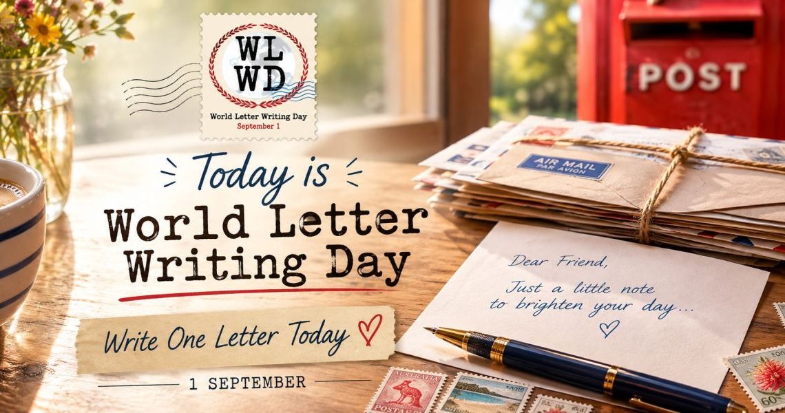 today is world letter writing day 1 sep 2026
